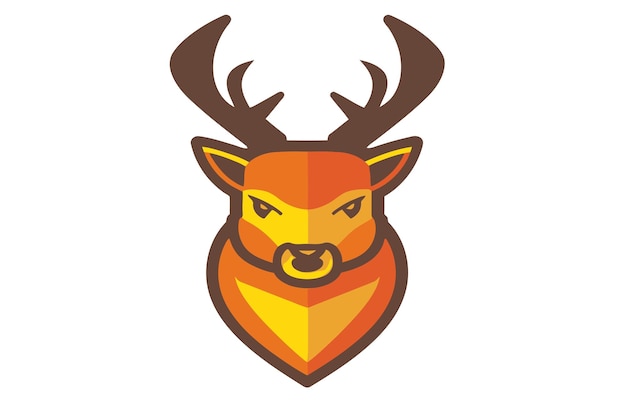 vector de logotipo de ciervos