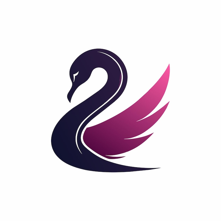 Vector vector del logotipo del cisne 30