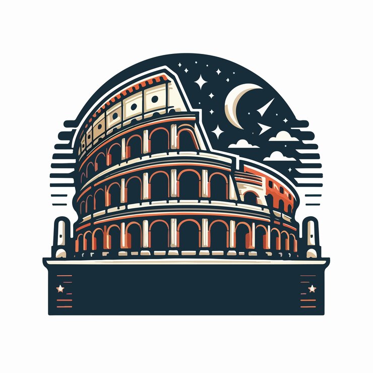 Vector vector del logotipo del coliseo