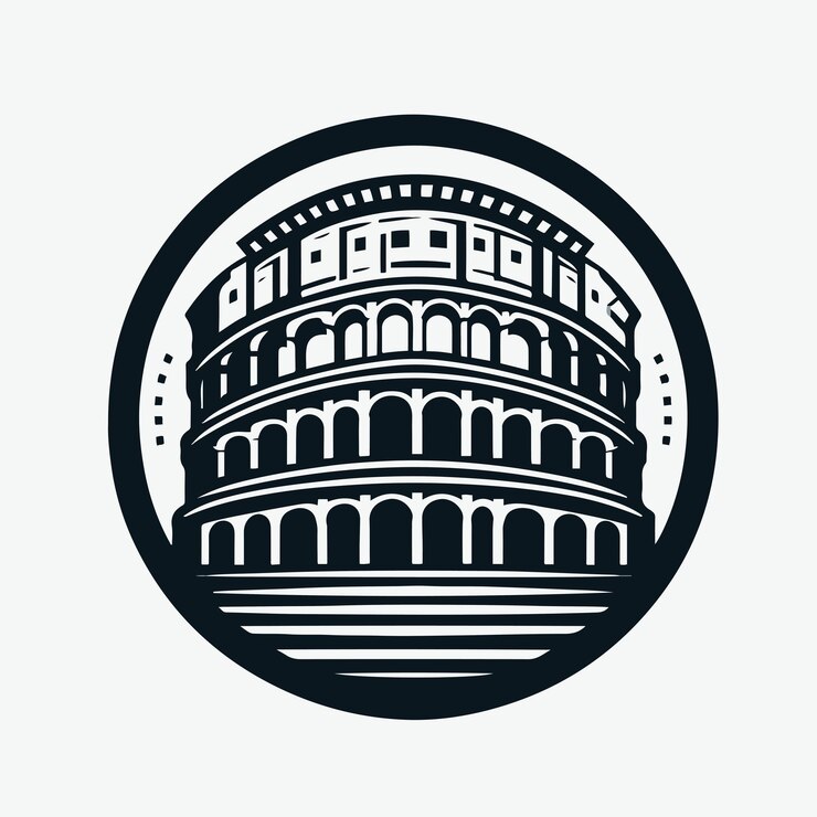 Vector vector del logotipo del coliseo