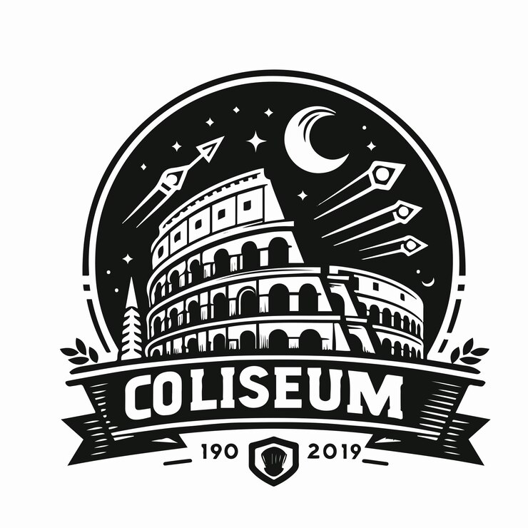 Vector vector del logotipo del coliseo
