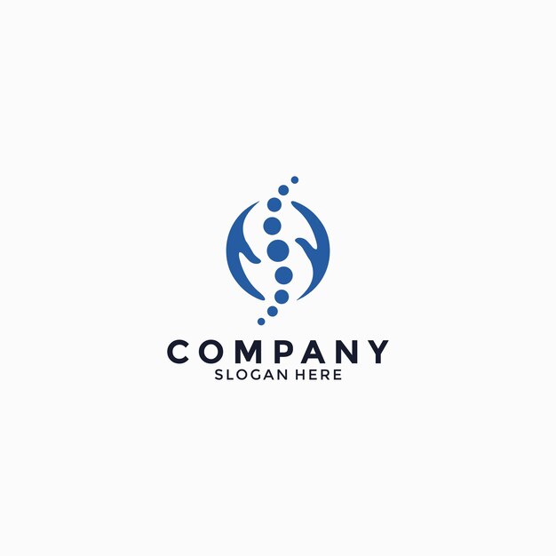 vector del logotipo de la columna vertebral
