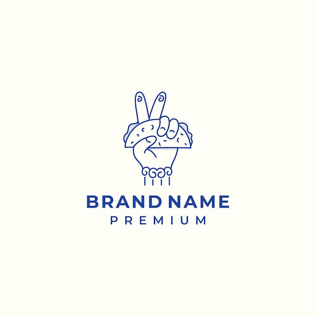 Vector de logotipo de comida rápida griega para la marca de negocios de comida callejera de restaurantes