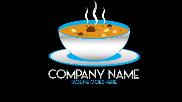 vector de logotipo de comida tradicional