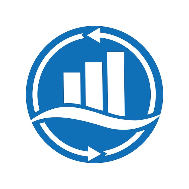 Vector del logotipo de la contabilidad financiera empresarial