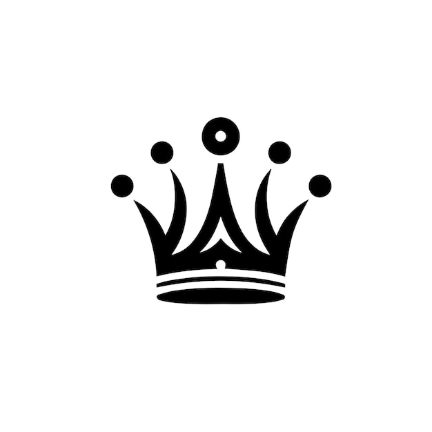 Vector del logotipo de la corona del icono