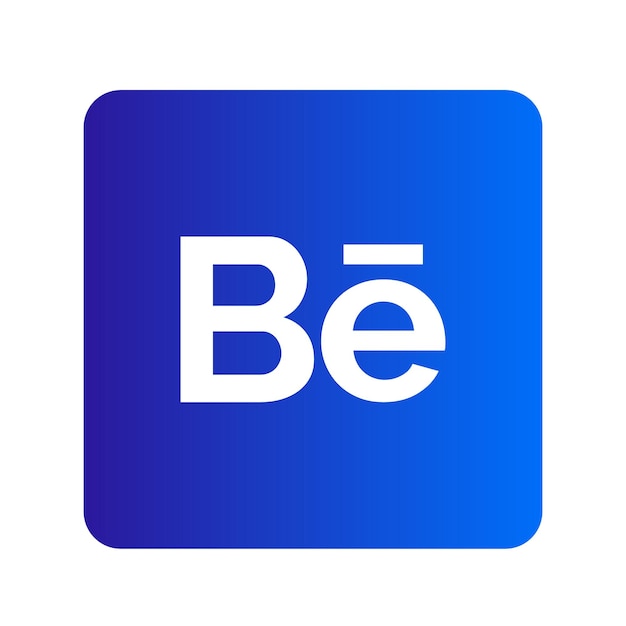 Vector del logotipo cuadrado de behance