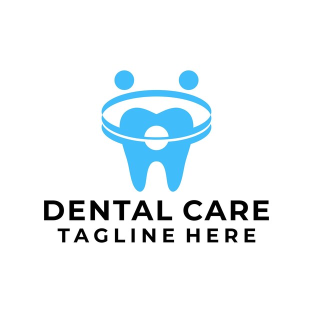 Vector de logotipo de cuidado dental moderno