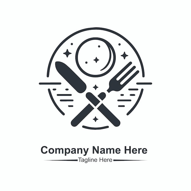 Vector de logotipo e icono del restaurante