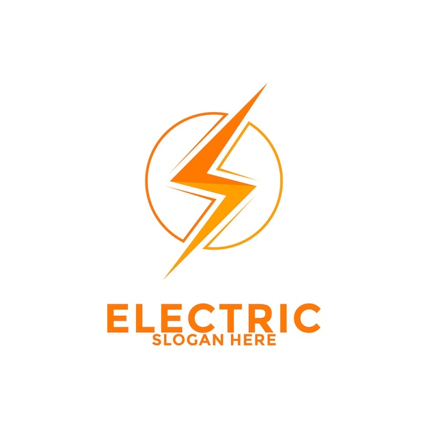 El vector del logotipo eléctrico Creative Thunderbolt Energy Power Vector del logotipo
