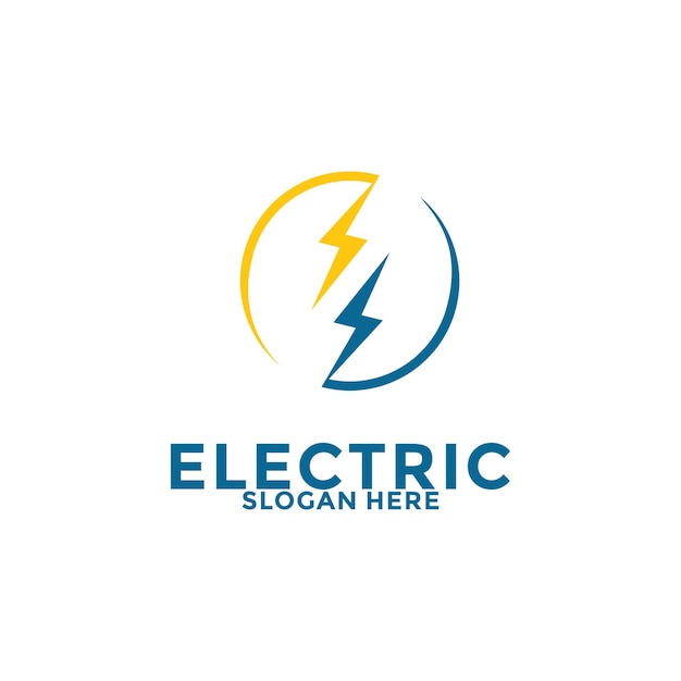 El vector del logotipo eléctrico Creative Thunderbolt Energy Power Vector del logotipo