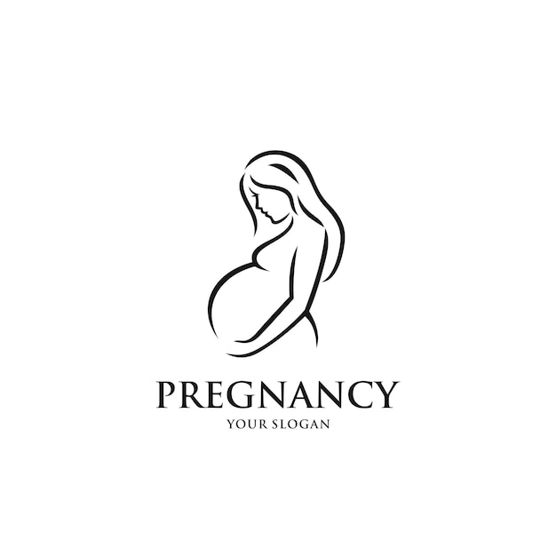 Vector del logotipo de la embarazada
