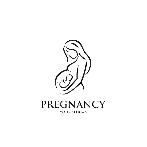 Vector del logotipo de la embarazada