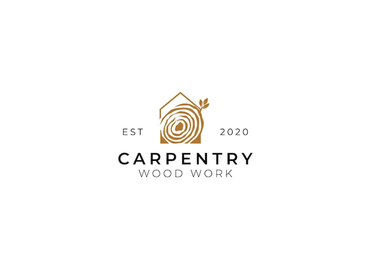 Vector vector de logotipo emblema para carpinteros carpinteros servicio de aserradero