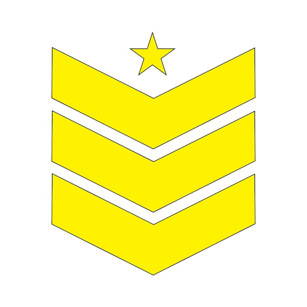 Vector de logotipo emblema militar