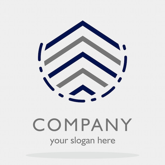 Vector de logotipo de empresa simple