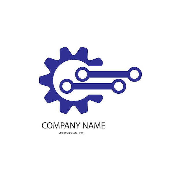 Vector del logotipo del engranaje
