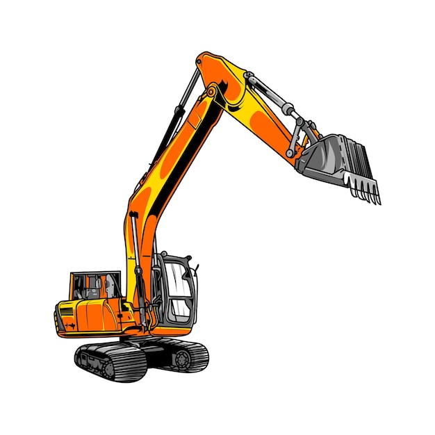 Vector de logotipo de equipo pesado para una empresa de construcción