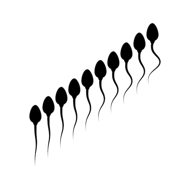 Vector vector de logotipo de esperma