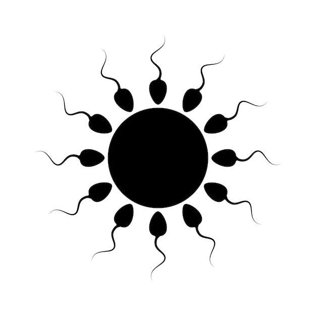 vector de logotipo de esperma