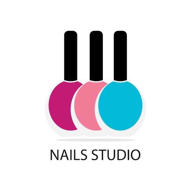 Vector del logotipo del estudio de uñas
