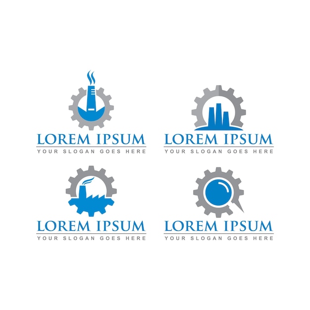 Vector de logotipo de fábrica de logotipo de industria
