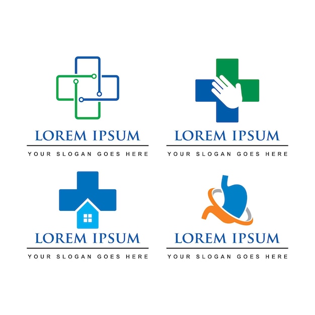 Vector de logotipo de farmacia de logotipo médico