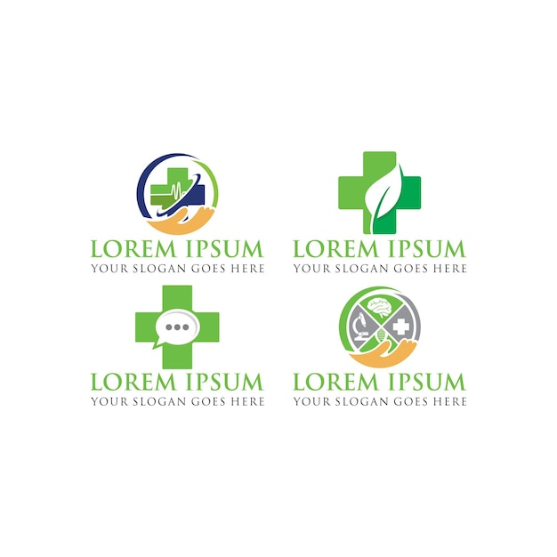 Vector de logotipo de farmacia de logotipo médico