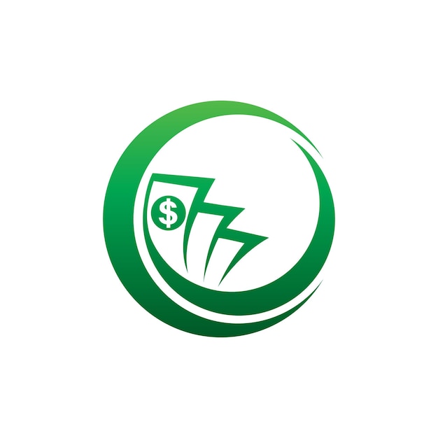 Vector del logotipo financiero moderno