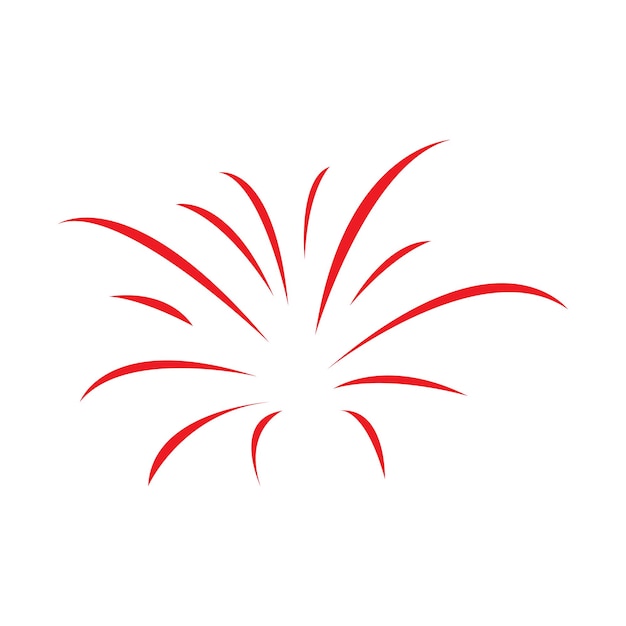 vector de logotipo de fuegos artificiales
