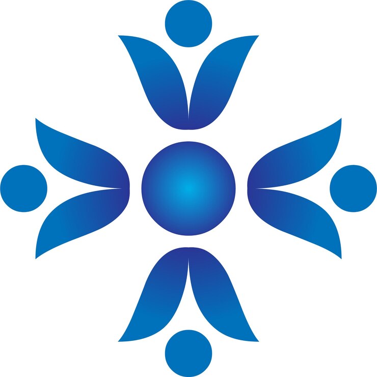 Vector vector de logotipo geométrico simple de flor de maíz