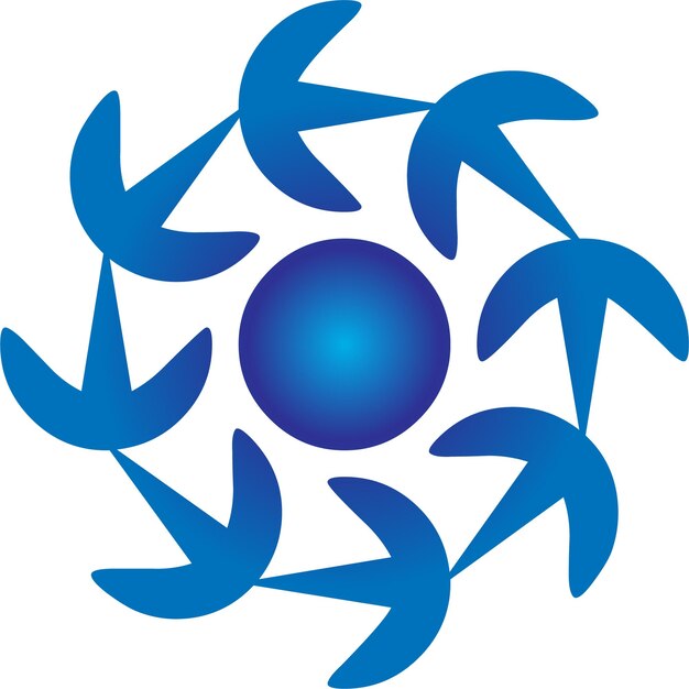 Vector de logotipo geométrico simple de flor de maíz