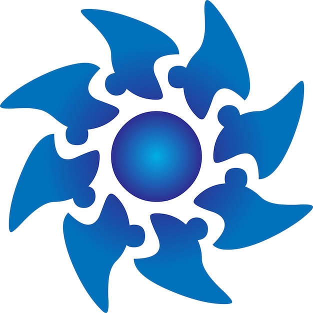 Vector de logotipo geométrico simple de flor de maíz