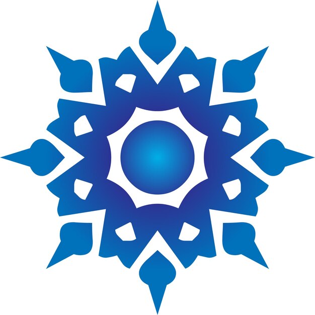 Vector de logotipo geométrico simple de flor de maíz