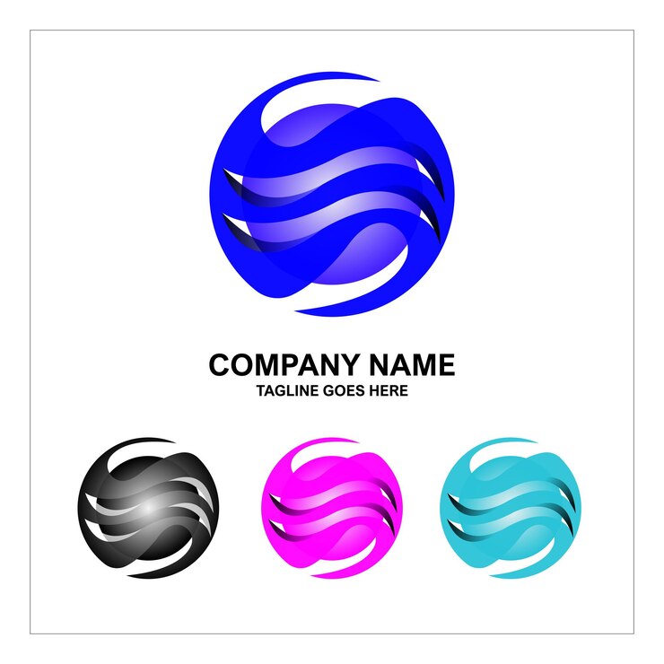 Vector de logotipo global