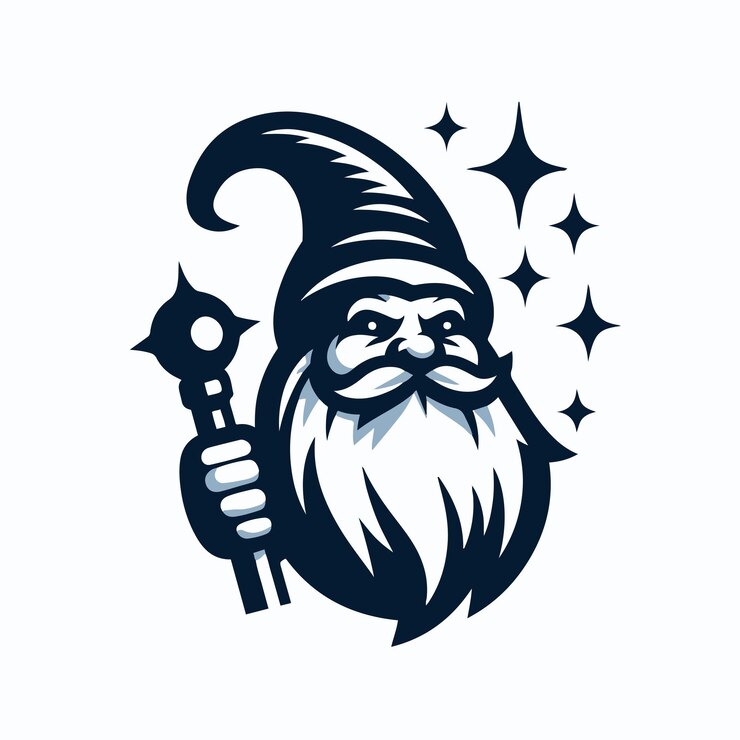 Vector vector del logotipo de gnomo