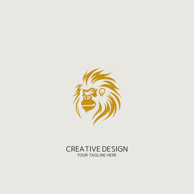 vector de logotipo de gorila