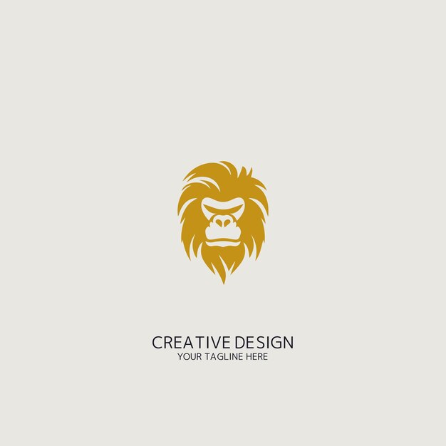 vector de logotipo de gorila