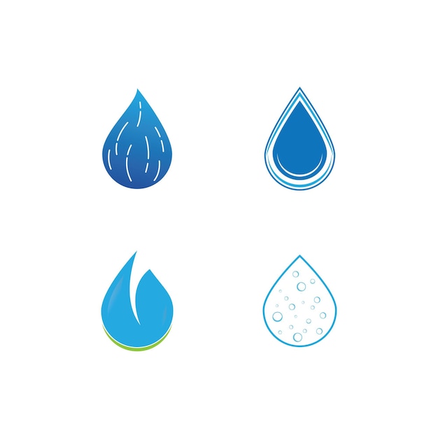 Vector de logotipo de gota de agua