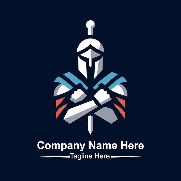 El vector del logotipo del guerrero