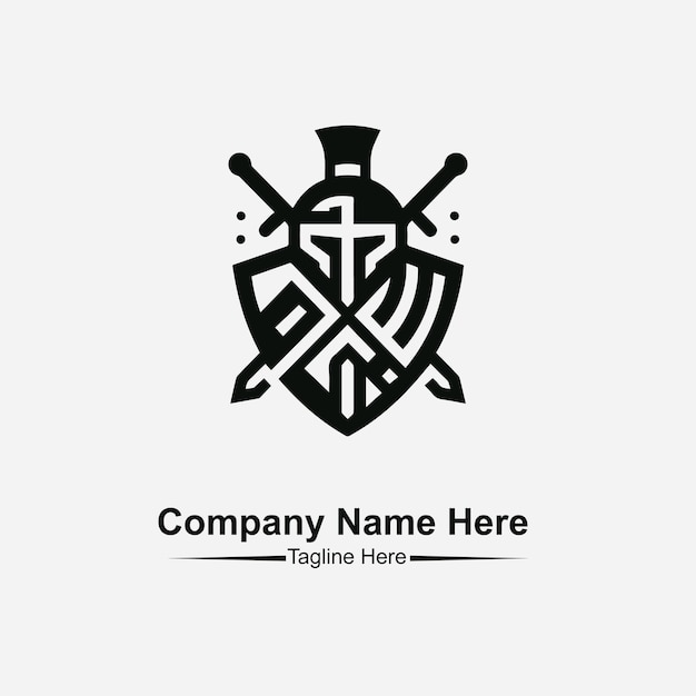 El vector del logotipo del guerrero