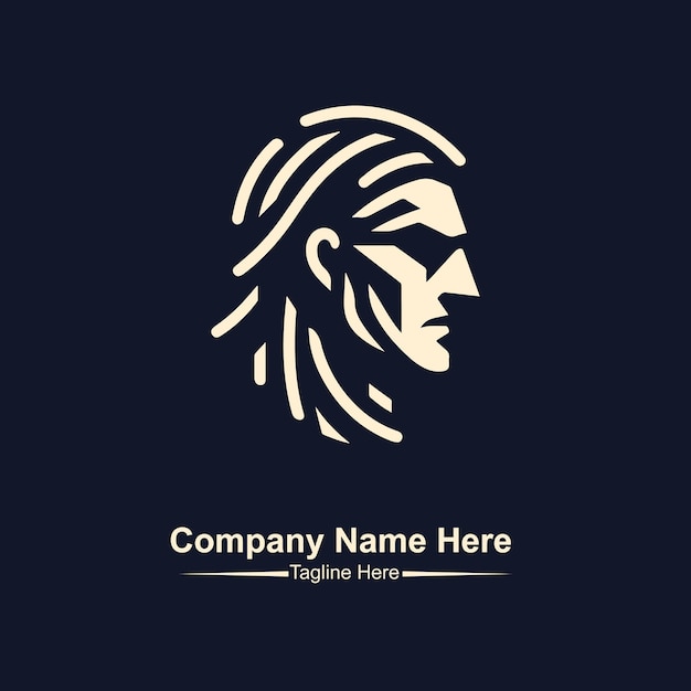 El vector del logotipo del guerrero