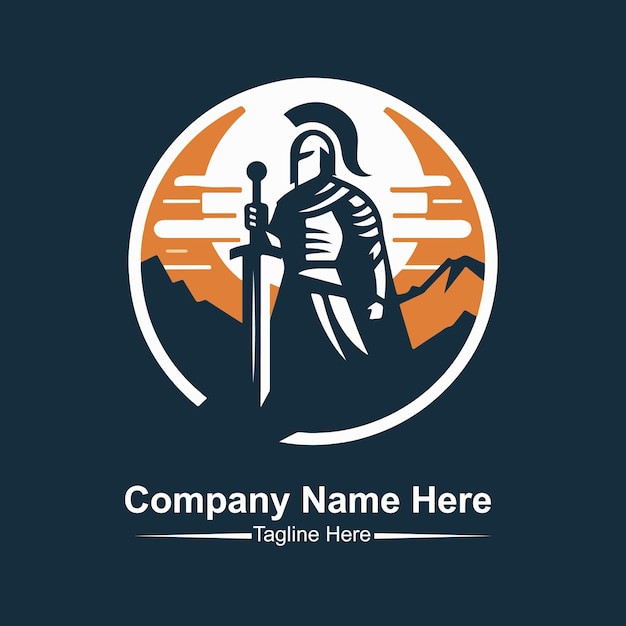 El vector del logotipo del guerrero