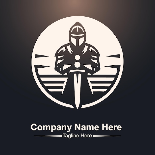 El vector del logotipo del guerrero