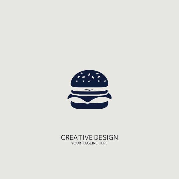 vector de logotipo de hamburguesa