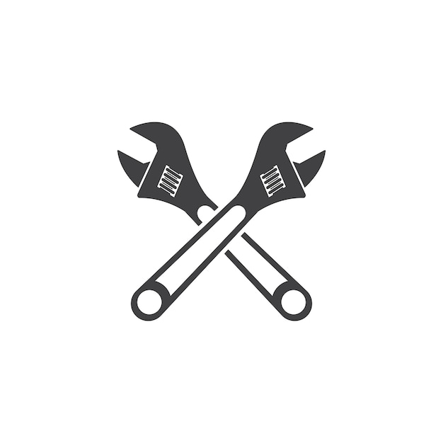 vector del logotipo de las herramientas mecánicas