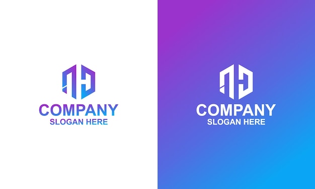 Vector de logotipo de hexágono abstracto logotipo de cubo concepto de diseño de logotipo geométrico creativo Vector Premium