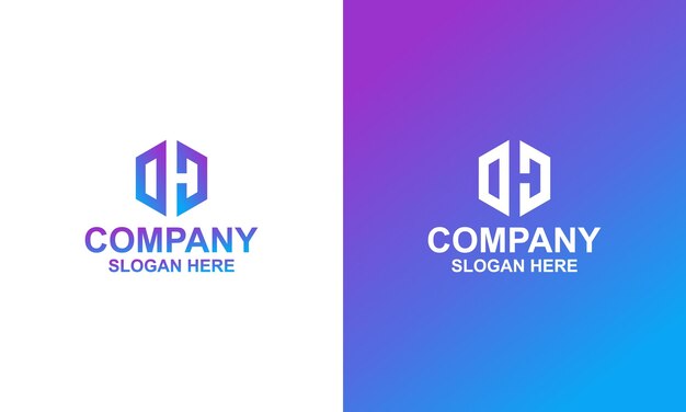 Vector de logotipo de hexágono abstracto logotipo de cubo concepto de diseño de logotipo geométrico creativo Vector Premium