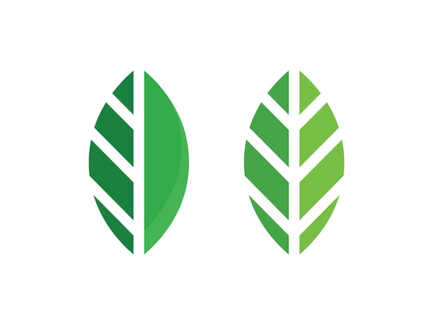 Vector de logotipo de hoja de diseño colorido degradado de logotipo de hoja