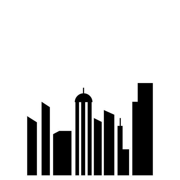 Vector del logotipo del horizonte de la ciudad